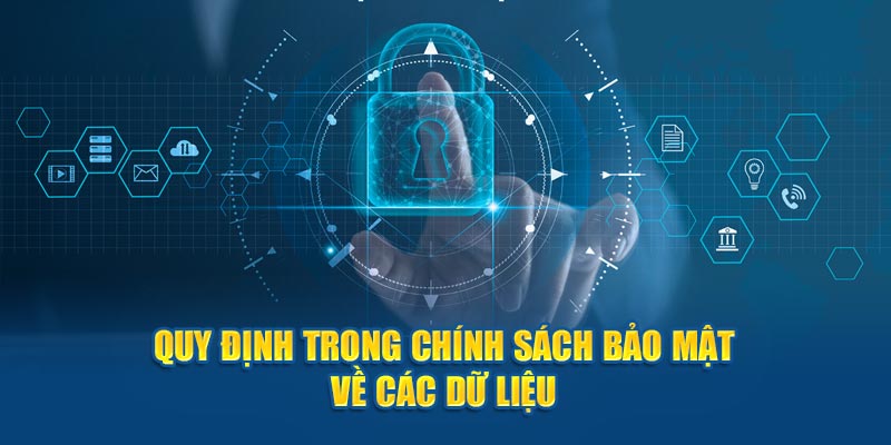 Quy định trong chính sách bảo mật về các dữ liệu 